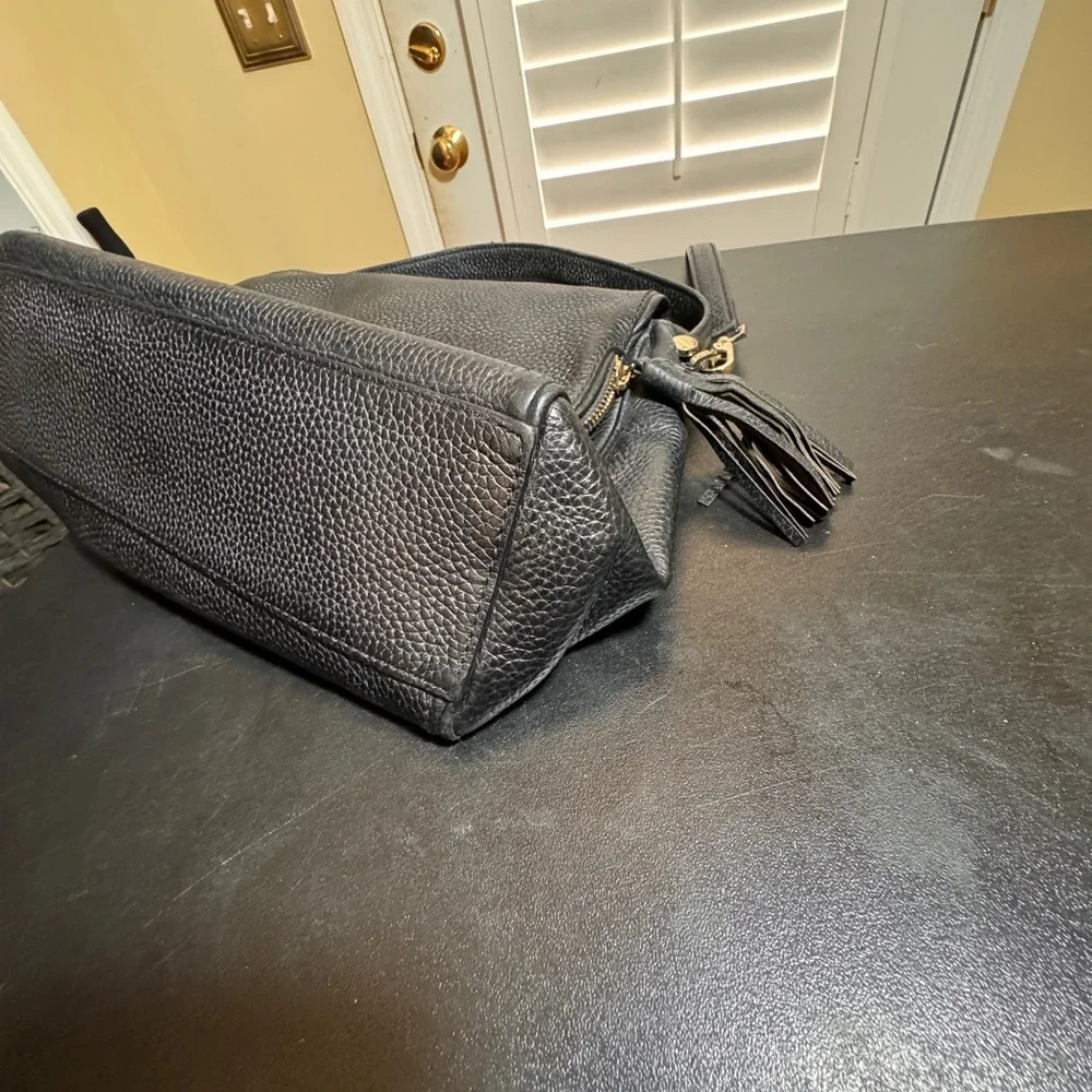 Kate Spade black shoulder/ crossbody pebble leather bag